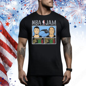 Moritz Wagner And Paolo Banchero NBA Jam Orlando Magic Tee Shirt