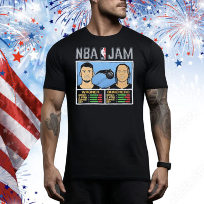 Moritz Wagner And Paolo Banchero NBA Jam Orlando Magic Tee Shirt