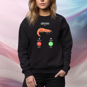 Shrim Phone Call Decline Accept Tee Shirt