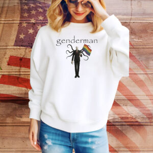 Slenderman Genderman Pride Flag Tee Shirt