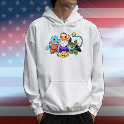 Squirtle Goku Charmander Piccolo Bulbasaur Cell Dragon Ball x Pokémon Mashup T-Shirt