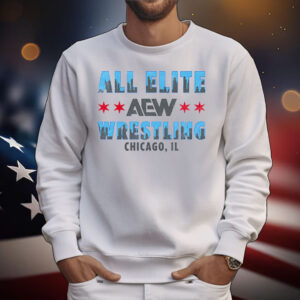 All Elite Wrestling Chicago Skyline Pullover T-Shirt