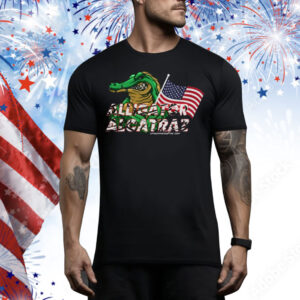 Alligator Alcatraz Uniteamericafirst.Com Tee Shirt