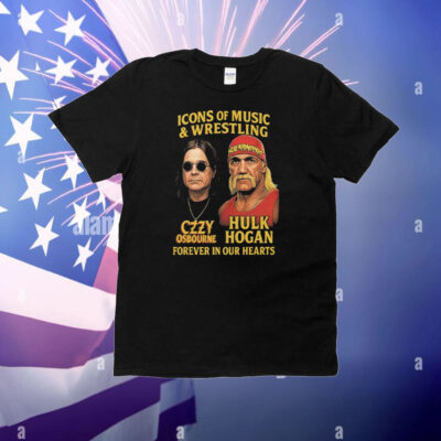 Icons Of Music And Wrestling Ozzy Osbourne And Hulk Hogan T-Shirt
