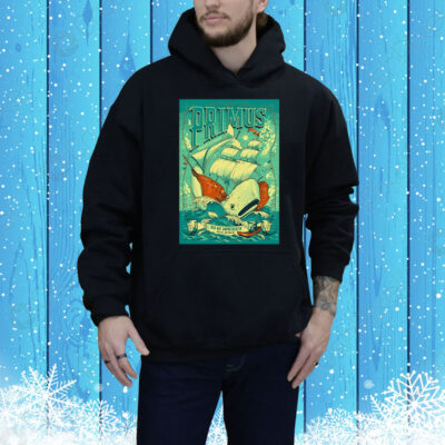 Official Poster Primus Onward And Upward July 23 2025 Red Hat Amphitheater In Raleigh NC Tee Shirt