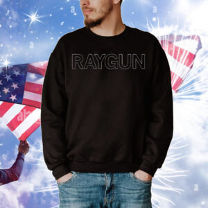 RAYGUN Text Logo Outline Navy Blue Union Made T-Shirt