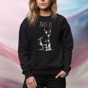 This Is Bullshit Bull Is Sitting On A Toilet Tee Shirt