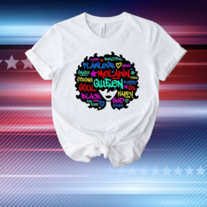 Melanin queen fro T-Shirt