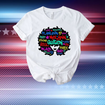 Melanin queen fro T-Shirt