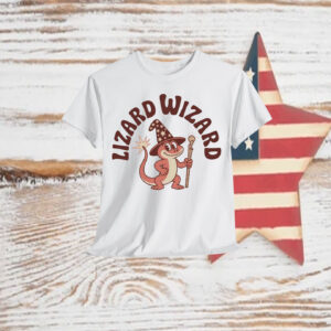 Retro Fantasy Lizard Wizard Shirt