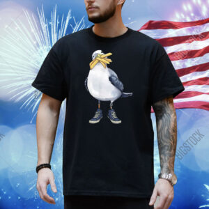 Seagull With Fries And Sneakers Fun Shirt