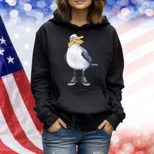 Seagull With Fries And Sneakers Fun Shirt