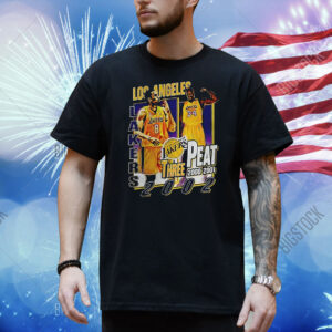 Three peat in LA championship Kobe Bryant Los Angeles Lakers Shirt