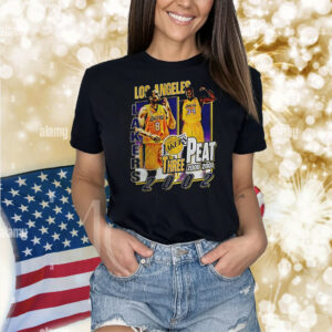 Three peat in LA championship Kobe Bryant Los Angeles Lakers Shirt