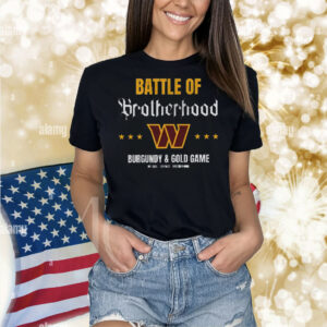 Washington Commanders Battle Of Brotherhood Burgundy & Gold Game Shirt