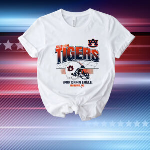 Auburn Football Helmet Grid T-Shirt