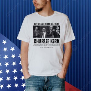 Great American Patriot Charlie Kirk Shirt