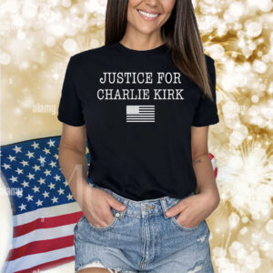 Justice for Charlie Kirk America Flag Shirt