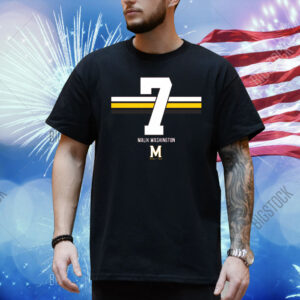 Maryland Football: Malik Washington 7 Stripe Shirt