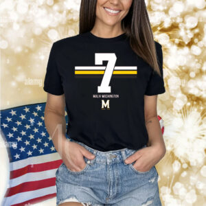 Maryland Football: Malik Washington 7 Stripe Shirt