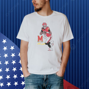 Maryland Football Malik Washington Superstar Pose Shirt