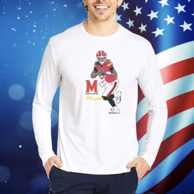 Maryland Football Malik Washington Superstar Pose Shirt