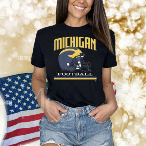Michigan Football Vintage Helmet Shirt