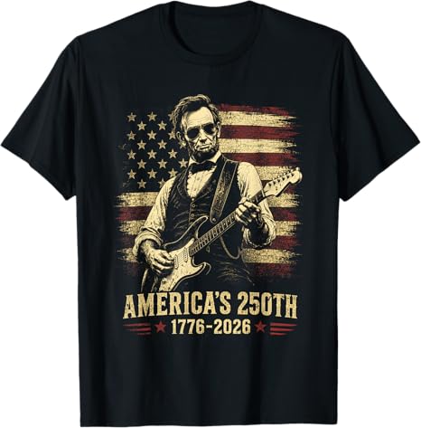 Abraham Lincoln 250 Years 250th Anniversary USA 4th of July T-Shirt